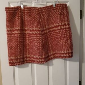 Perfectly Priscilla Red Plaid Mini Skirt Size 3XL